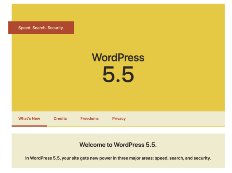 WordPress 5.5